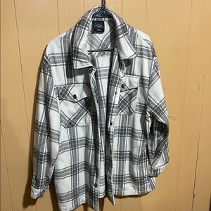 Women’s Black and White Plaid Jacket
